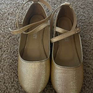 Girls dress shoe bundle, gold and silver
